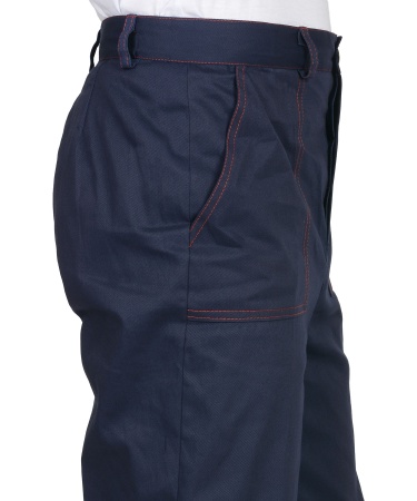 Костюм "СИРИУС-Импульс": куртка, брюки синий с красным кантом р.104-108/182-188