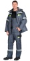 Костюм "СИРИУС-ХОВАРД":зим.куртка дл.,п/к,т.-серый с черн. и лимон.отд. и СОП тк. Оксфорд р. 96-100/182-188