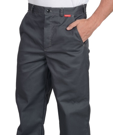 Костюм "СИРИУС-ФАВОРИТ" летний: куртка, брюки тёмно-серый с серым тк.Орион р. 96-100/170-176