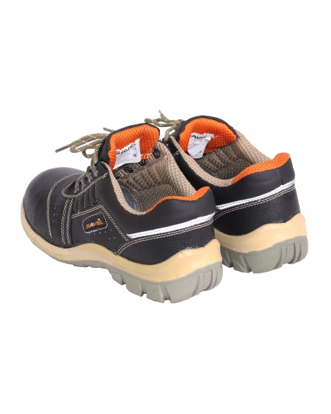 Полуботинки "SAVEL-Универсал/ю", кожа (черные), ПУ-ПУ р. 44