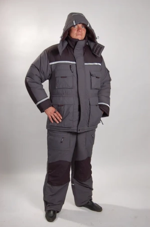 Костюм "Эверест" Нейлон Серый р.52-54