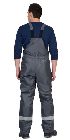 Костюм "СИРИУС-Орбита" зимний: куртка кор.,п/комб. серый с красным и СОП р.  96-100/170-176