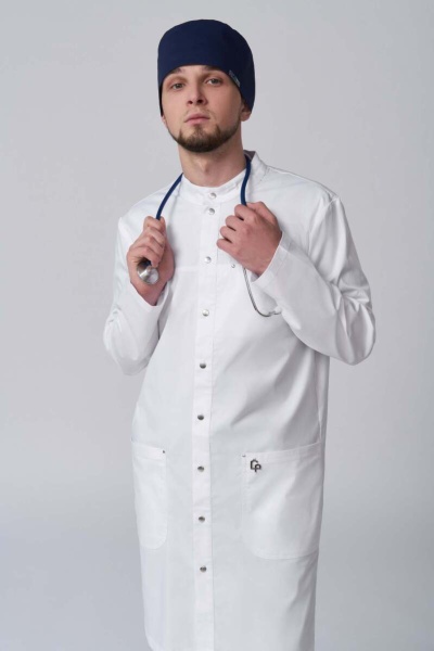 R208А Халат мужской Классик-стрейч (170, 104, 92, /Белый 01)