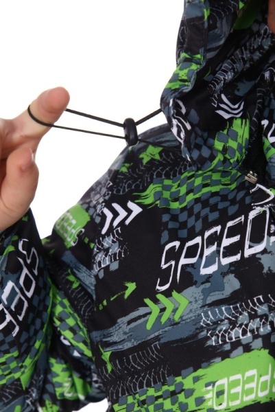 Костюм детский зимний "Форсаж" зеленый (116)