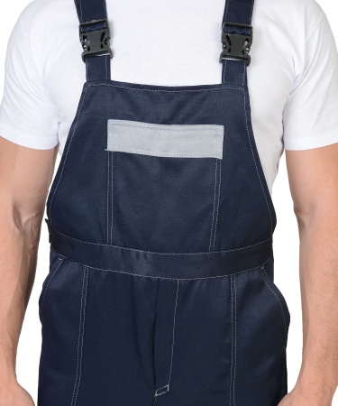 Костюм "СИРИУС-ЛЕГИОНЕР" куртка, полукомбинезон синий с серым и СОП 50мм р.  96-100/170-176