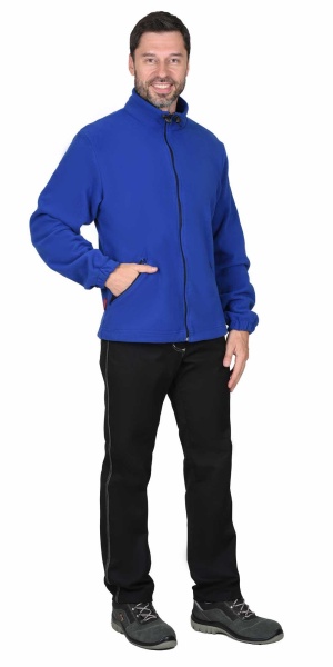 Куртка флисовая васильковая р. 112-116/170-176