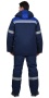 Костюм "СИРИУС-Рост-Арктика": курт.брюки, синий с васильковым и СОП 50мм  р.104-108/182-188