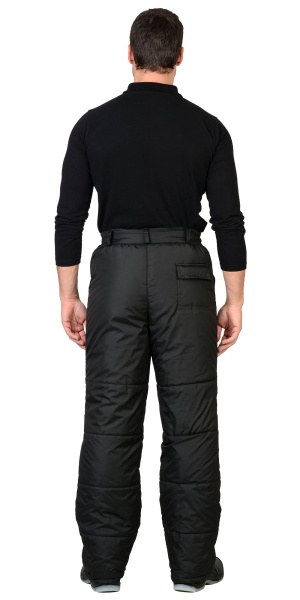 Брюки "СИРИУС-Европа" утепленные черные р.  88-92/170-176