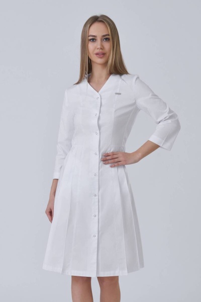 3-3158 3/4 Халат женский Твил стрейч (164, 92, 100, /0)