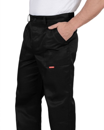 Брюки "СИРИУС-ПРОФЕССИОНАЛ" черные р.   88-92/170-176