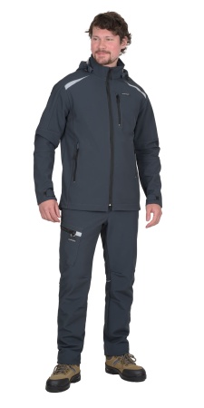 Куртка "СИРИУС-Спейс" софтшелл сине-серая ТА р.  88-92/170-176 (ЧЗ)