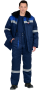 Костюм "СИРИУС-СЕВЕР-1" зимний: куртка дл.,брюки синий с васильковым и СОП р.  96-100/170-176