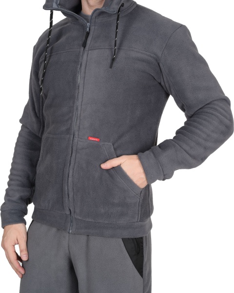 Куртка флисовая "СИРИУС-Меркурий"  цв. серый р. 112-116/170-176 (ЧЗ)