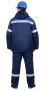 Костюм "СИРИУС-ТИТАН" зимний: куртка дл., п/комб. т.синий с васильковым и СОП-50мм. р. 112-116/170-1