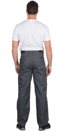 Костюм "СИРИУС-ФАВОРИТ" летний: куртка, брюки тёмно-серый с серым тк.Орион р. 96-100/170-176