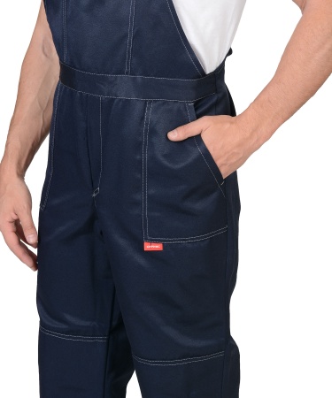 Костюм "СИРИУС-ЛЕГИОНЕР" куртка, полукомбинезон синий с серым и СОП 50мм р.  96-100/170-176