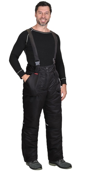 Брюки "Алекс" зимние, черные р.   88-92/170-176