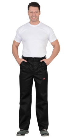 Брюки "СИРИУС-ПРОФЕССИОНАЛ" черные р.   88-92/170-176